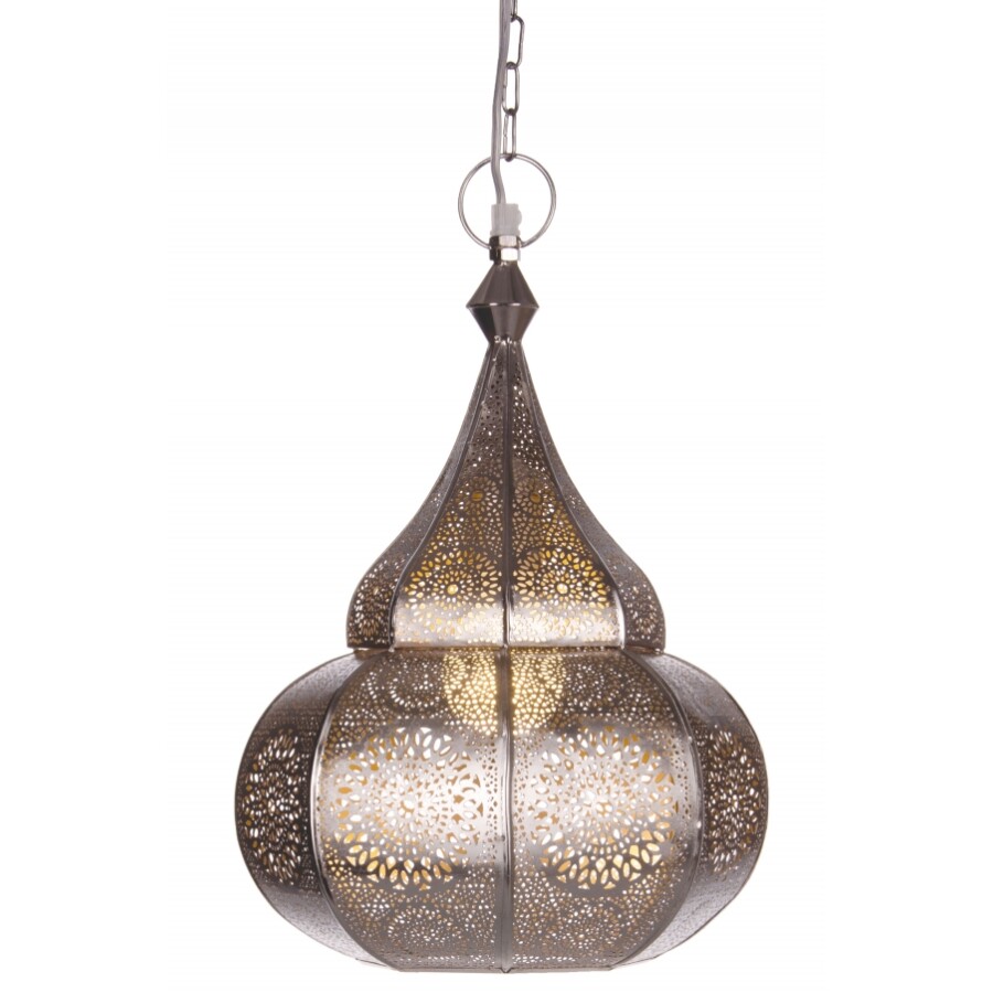 Ilham marokkói mennyezeti lámpa ezüst