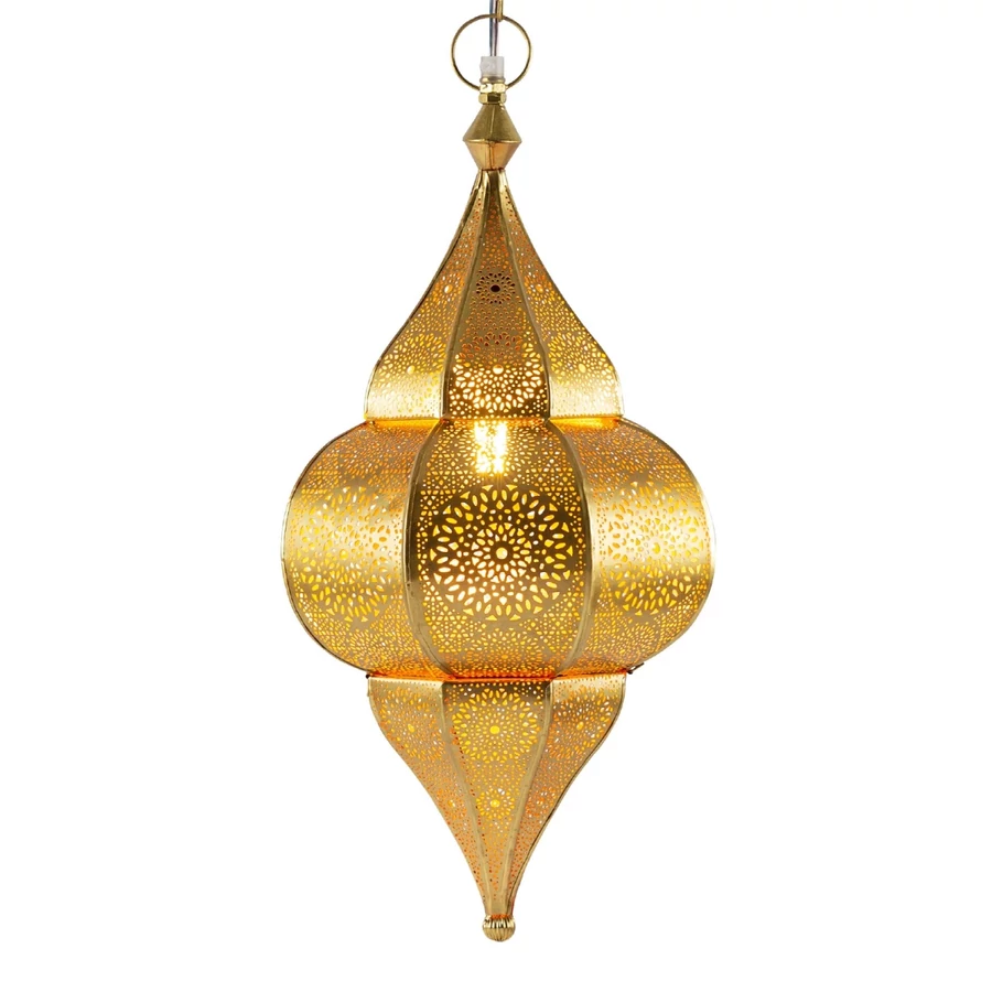 Lunar marokkói mennyezeti lámpa arany