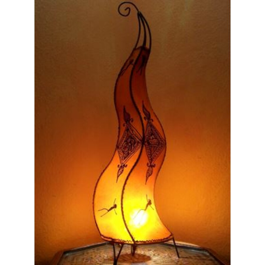 Mogador marokkói henna állólámpa narancs 90 cm