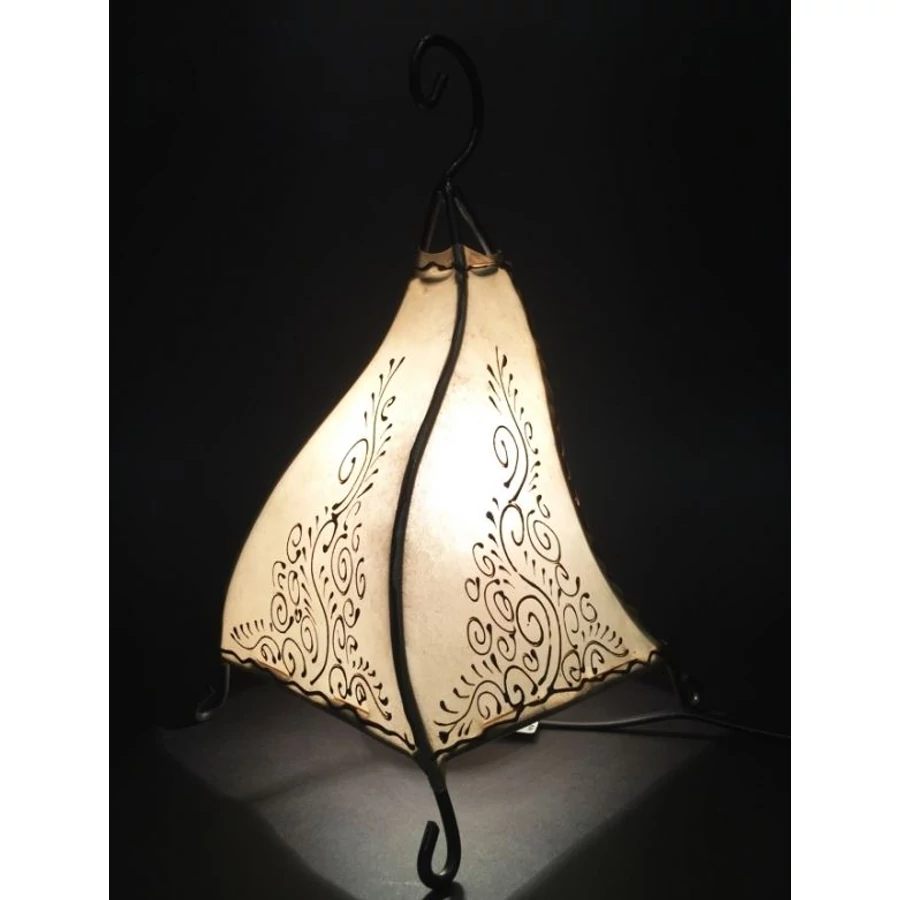 Rahaf marokkói henna asztali lámpa natúr 35 cm
