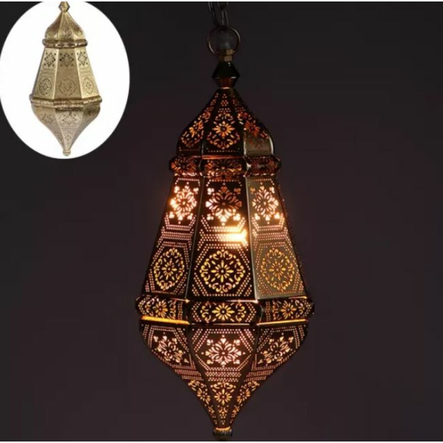 Salma marokkói mennyezeti lámpa arany