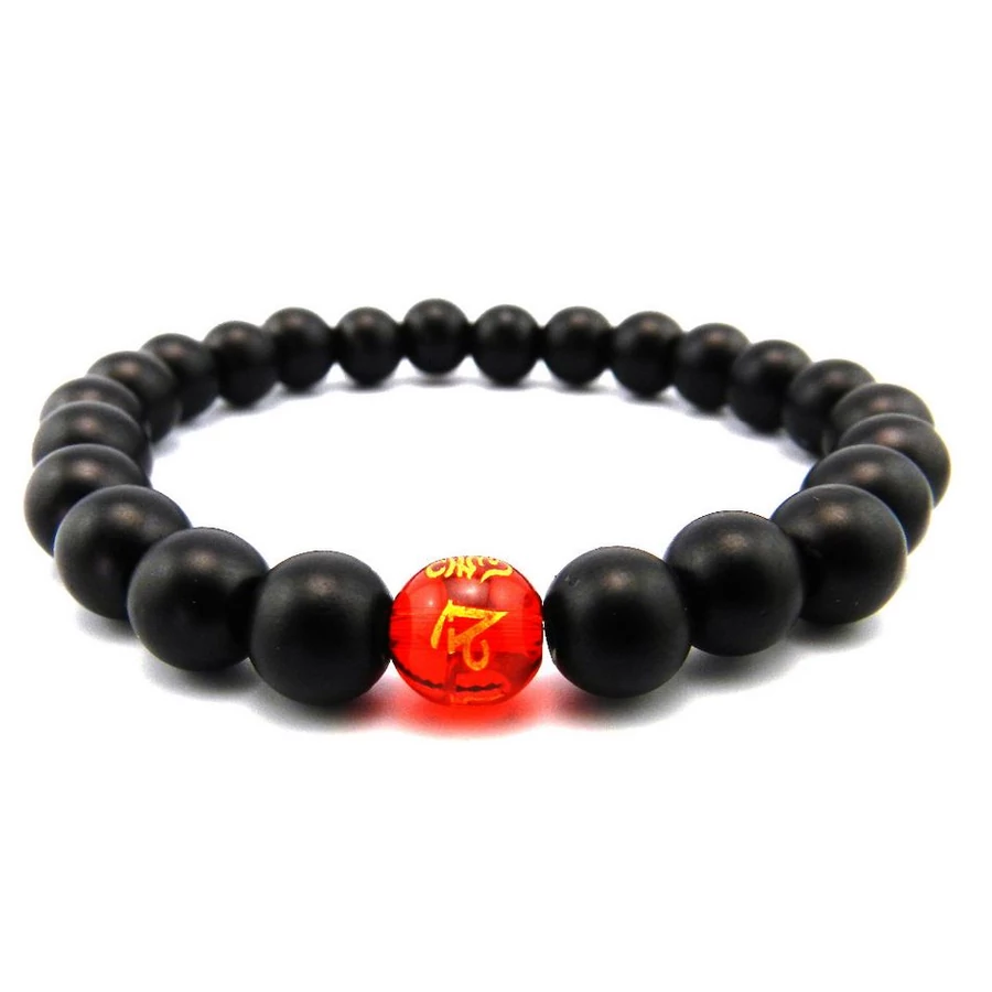 OM Mani Padme Hum mantrás osztó mala karkötő