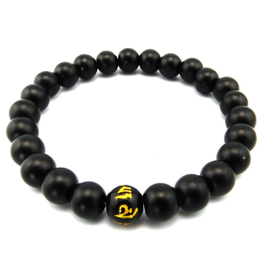 OM Mani Padme Hum mantrás osztó mala karkötő