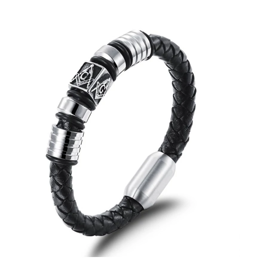 Szabadkőműves szimbólummal ellátott karkötő