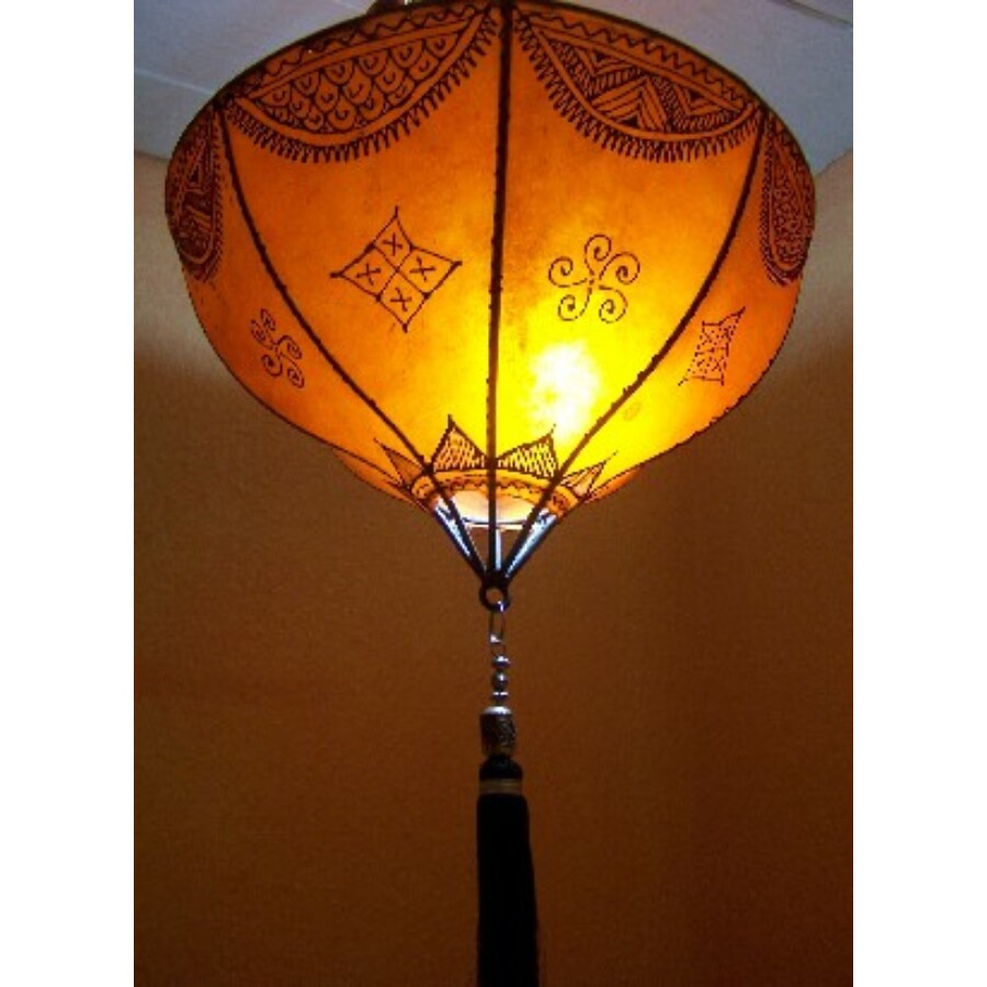 Anadil marokkói henna mennyezeti lámpa narancssárga