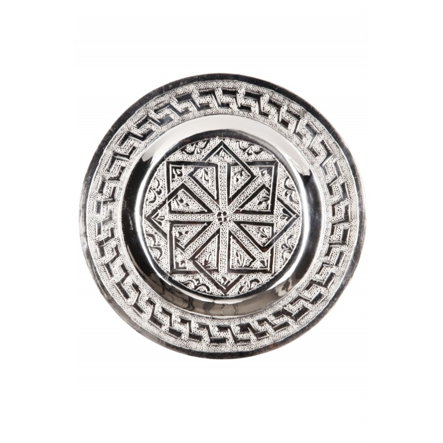 Mehdia ezüst marokkói tálca 16 cm