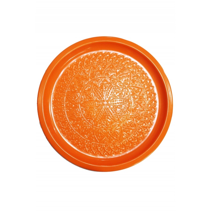 Tatmanur narancssárga marokkói tálca 40 cm