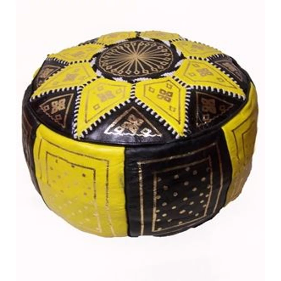 Merzougha marokkói bőr puff, ülőpárna 45 cm