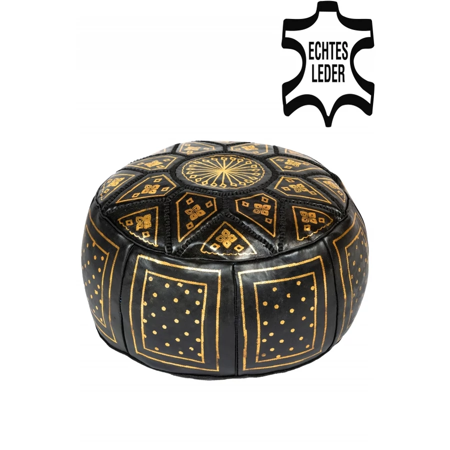 Merzougha marokkói bőr puff, ülőpárna 45 cm