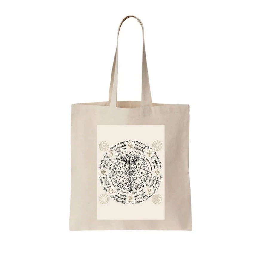 Öko szatyor caduceus mintával