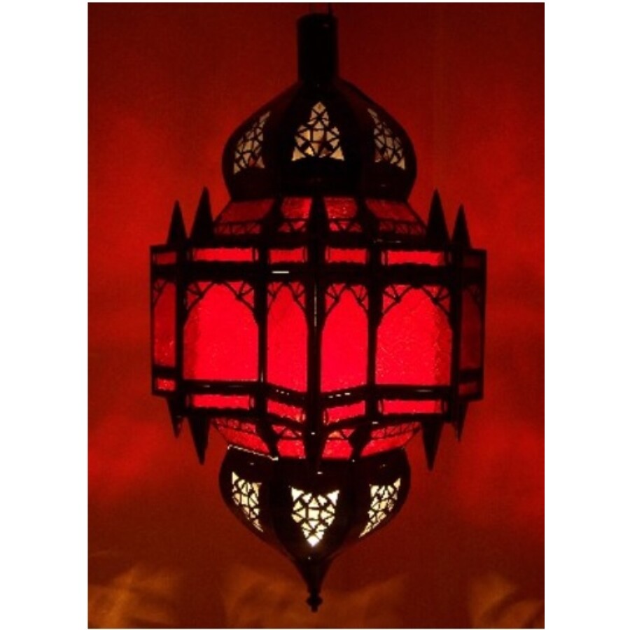 Alia marokkói mennyezeti lámpa piros