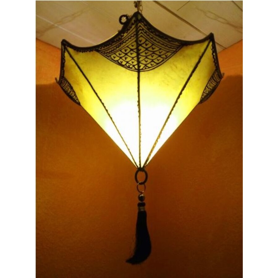 Berfu marokkói mennyezeti lámpa sárga
