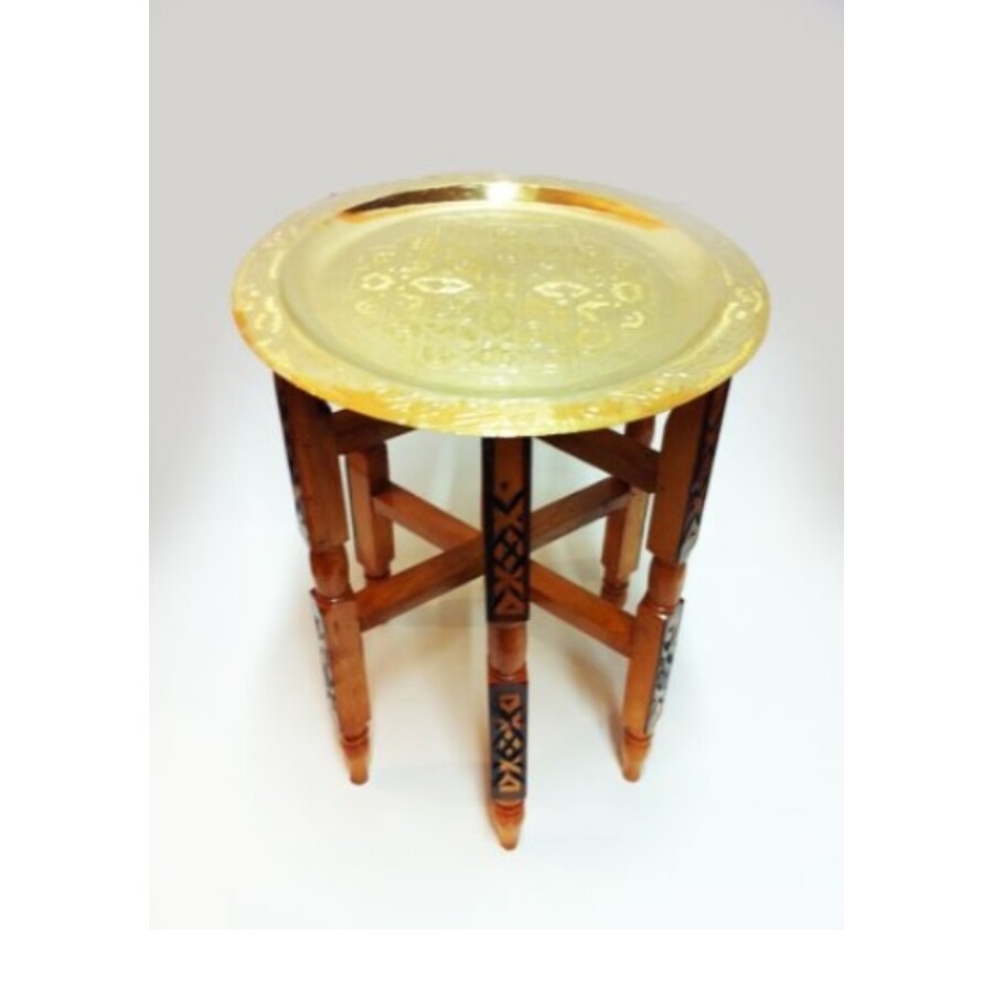 Iman antik keleti teázó asztal arany színben