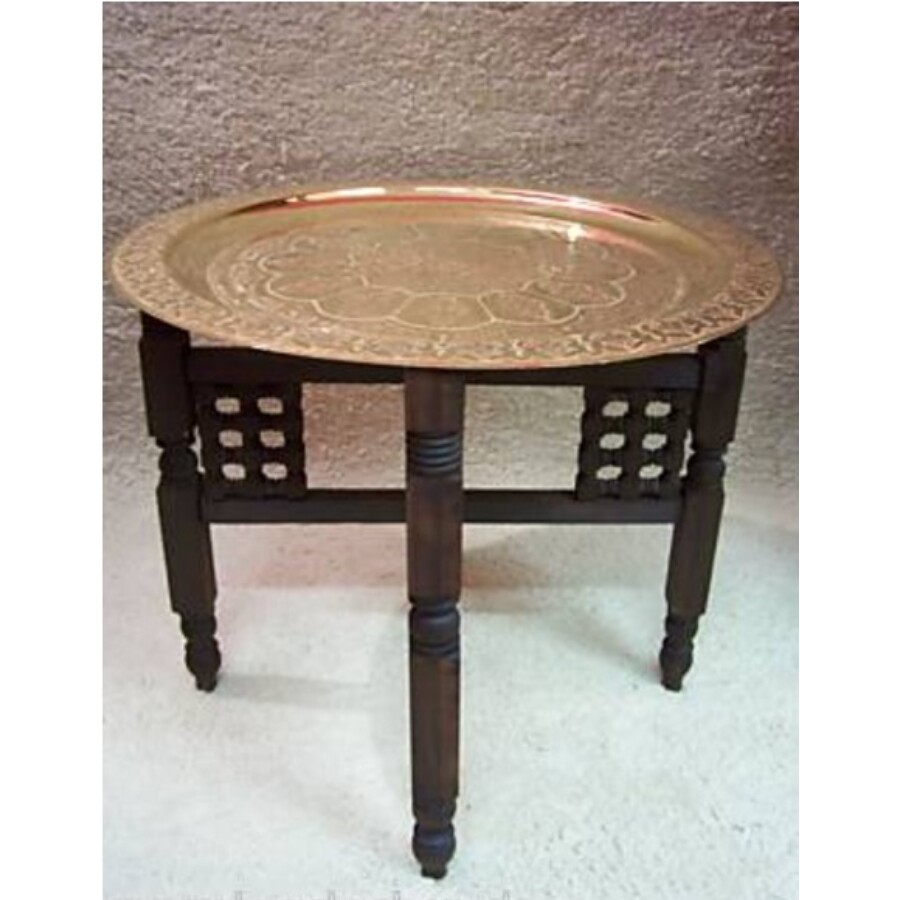 Mehdia marokkói teázó asztal arany színben 60 cm